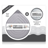 Flat Drain Combo for Bathtub & Bathroom Sink - Gray
